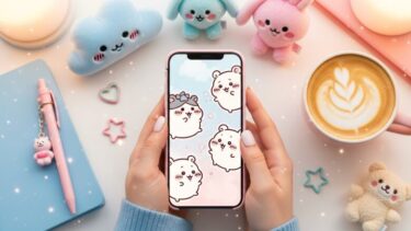 ちいかわ透過素材でスマホ画面が尊い…！公式活用テク