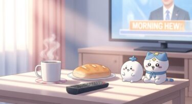 ちいかわとめざましテレビの時間は？早起きのご褒美が最高すぎる